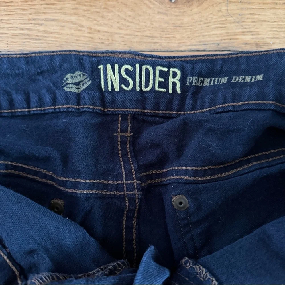Indigo Dark Blue Jean Shorts, Size 6 - Picture 2 of 7